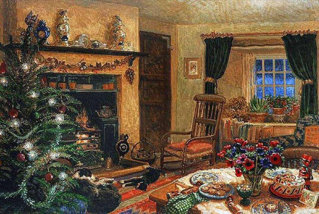 Christmas at the farm, everything is near. jigsaw puzzle online