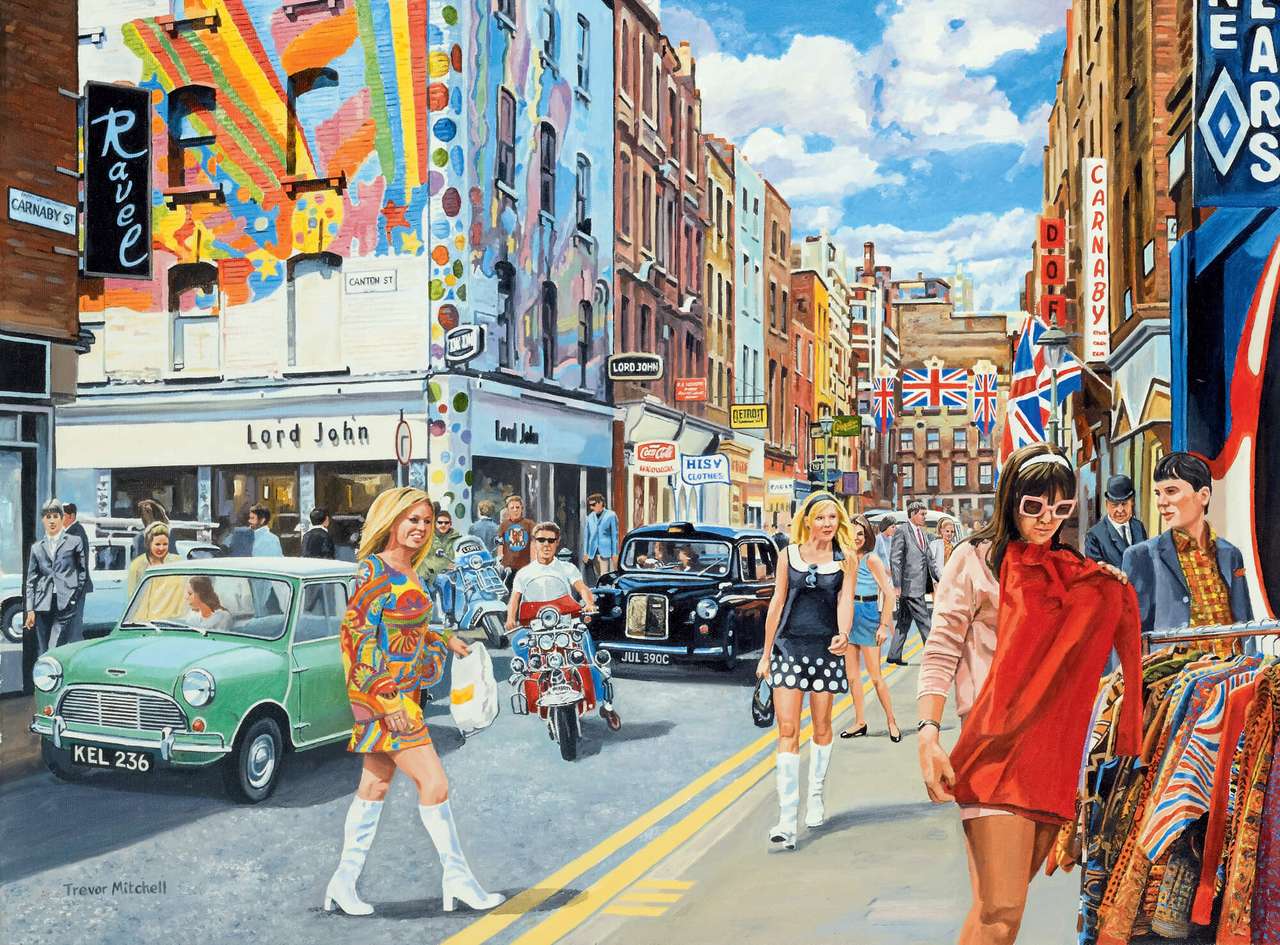 Carnaby Street negli anni '60 puzzle online