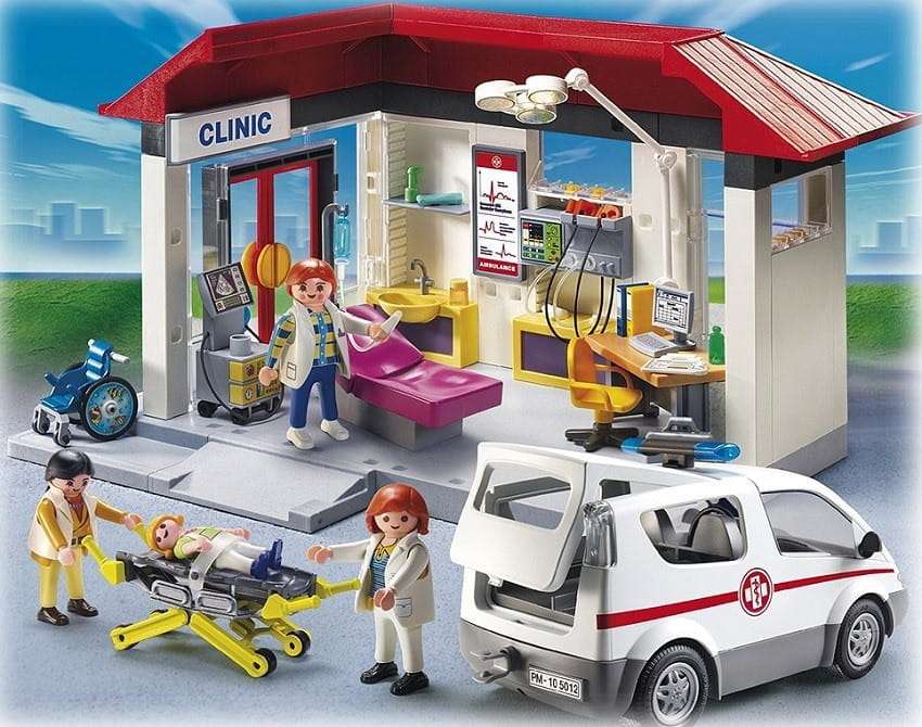 Playmobil - bloky. Pohotovostní lékařské služby online puzzle