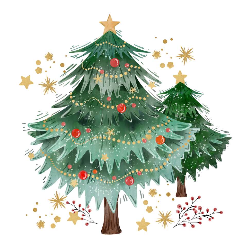 Christmas tree online puzzle