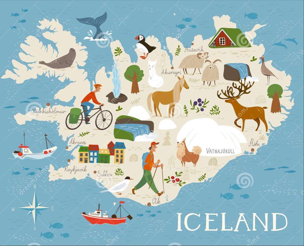 Obrázek Islandu skládačky online