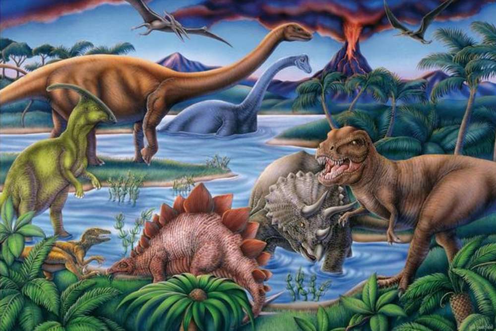 De dinosauriërs online puzzel