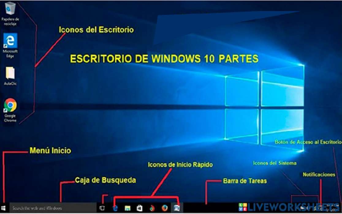 Windows desktop online puzzle