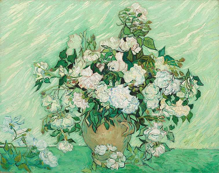 Rosas Vincent Van Gogh rompecabezas en línea