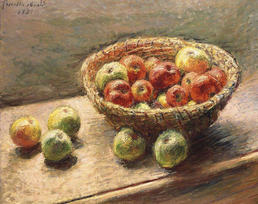 Uma tigela de maçãs Claude Monet puzzle online