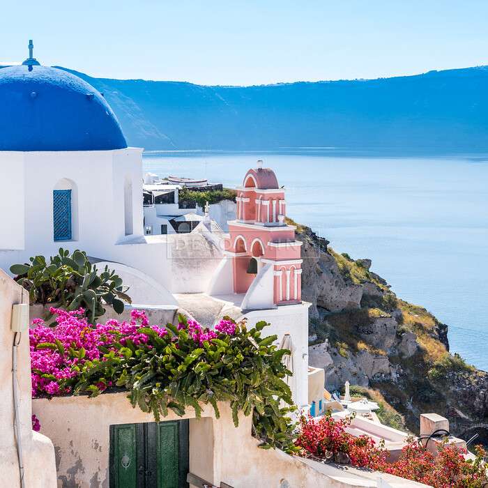 Гръцки остров Санторини онлайн пъзел