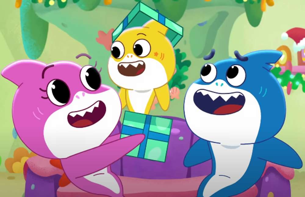 Fishmas tijd met de Shark Family! online puzzel
