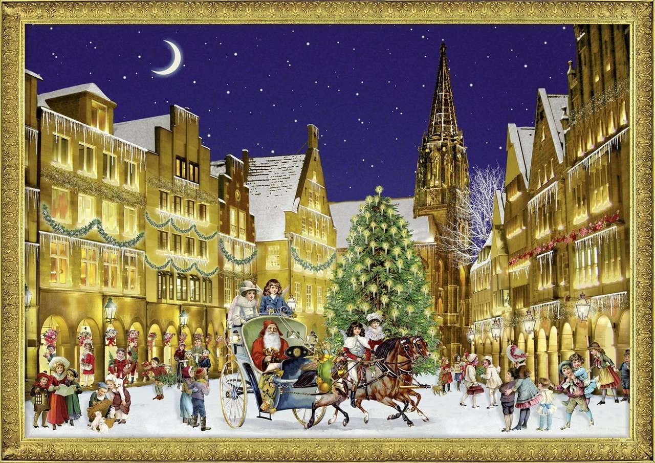 De Duitse stad met Kerstmis legpuzzel online