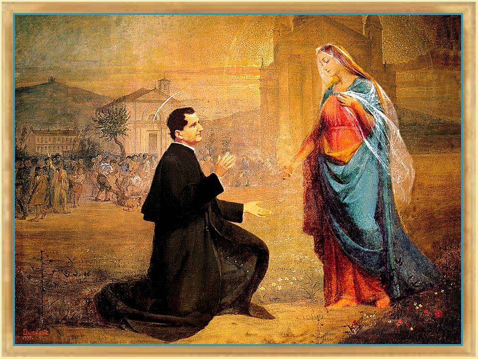 Don Bosco och Maria pussel på nätet