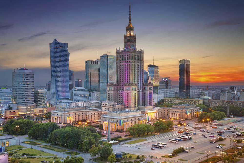 Панорама на Варшава онлайн пъзел