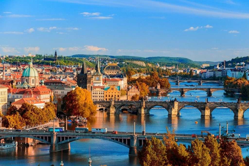 Панорама Праги онлайн пазл