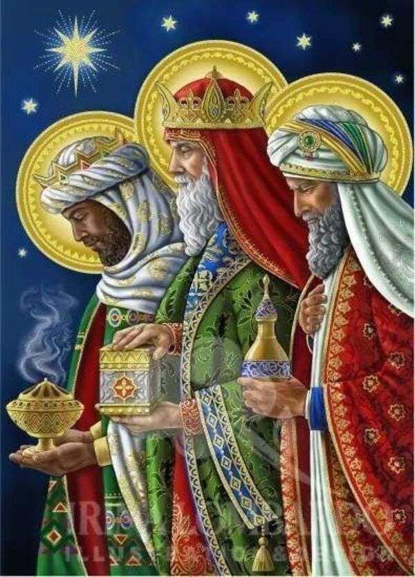 Weihnachten Nr. 8 - Die Heiligen Drei Könige Online-Puzzle