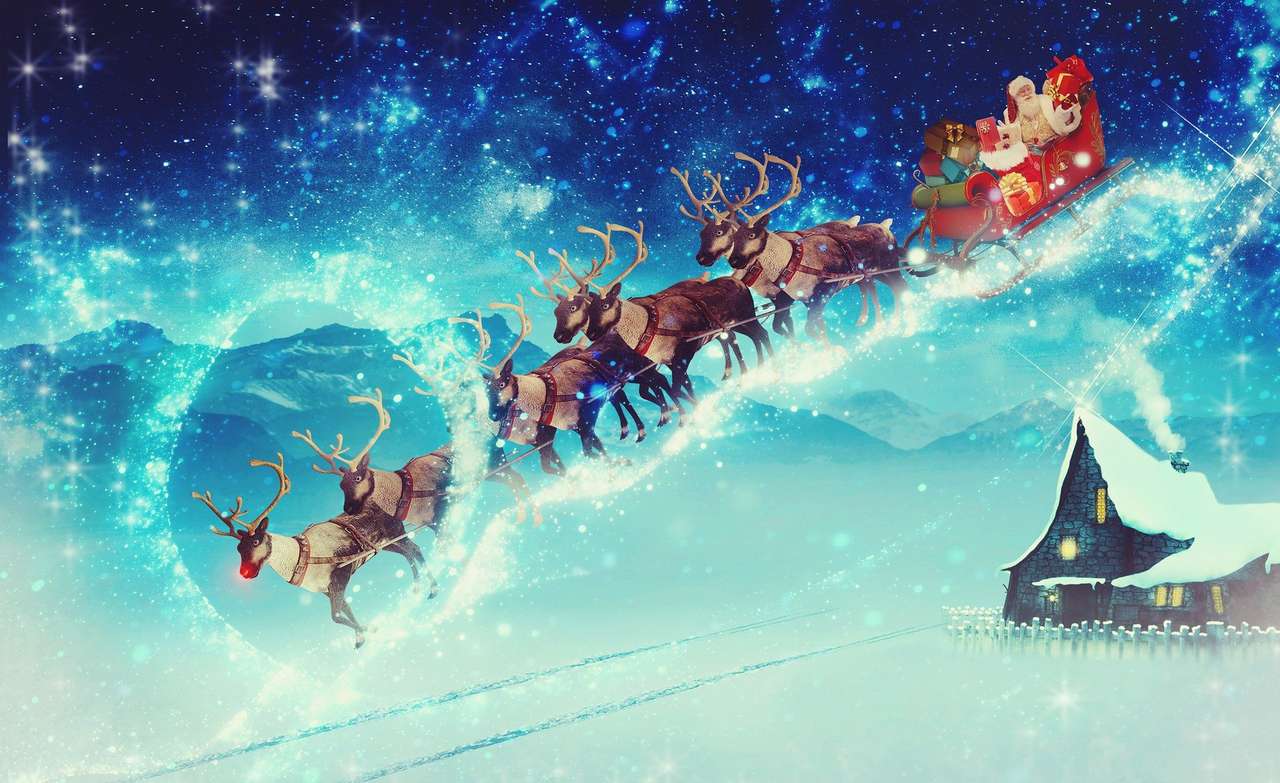 Дед Мороз пазл онлайн