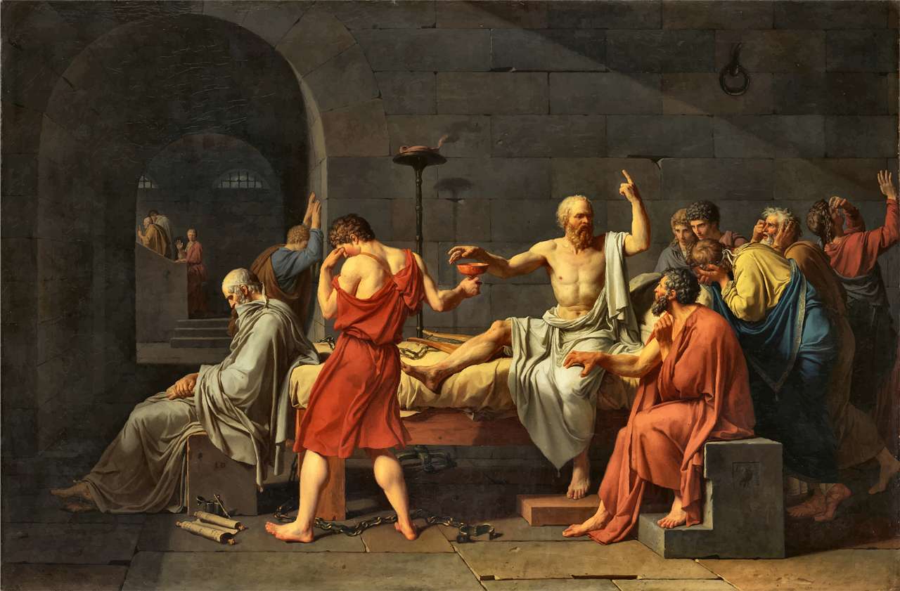 Der Tod des Sokrates Online-Puzzle