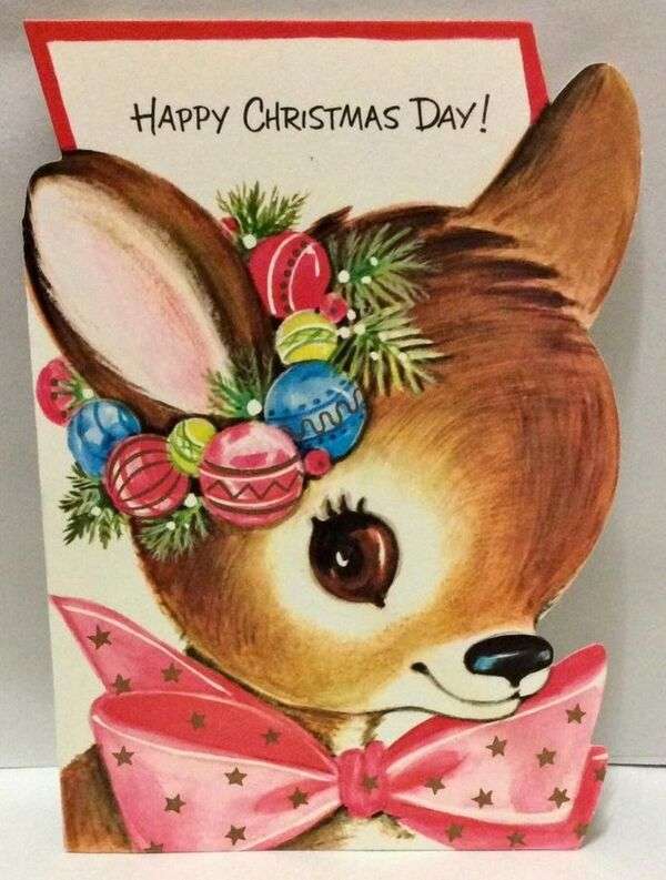 Vánoce #9 - Bambi nám přeje veselé Vánoce skládačky online