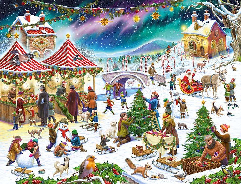 Панаир на Коледното село онлайн пъзел