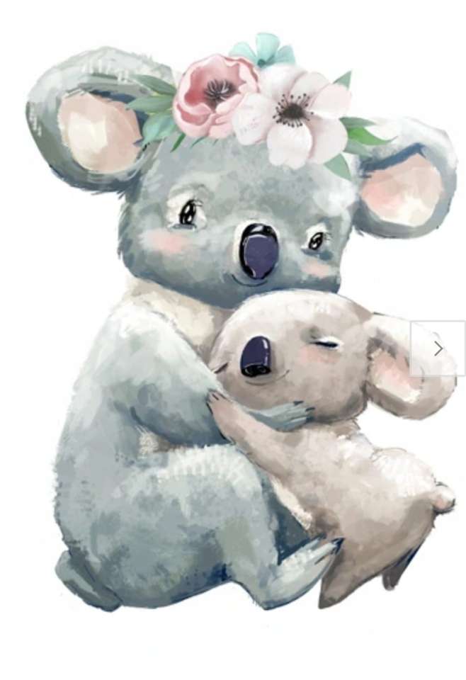 Lilla koala pussel på nätet