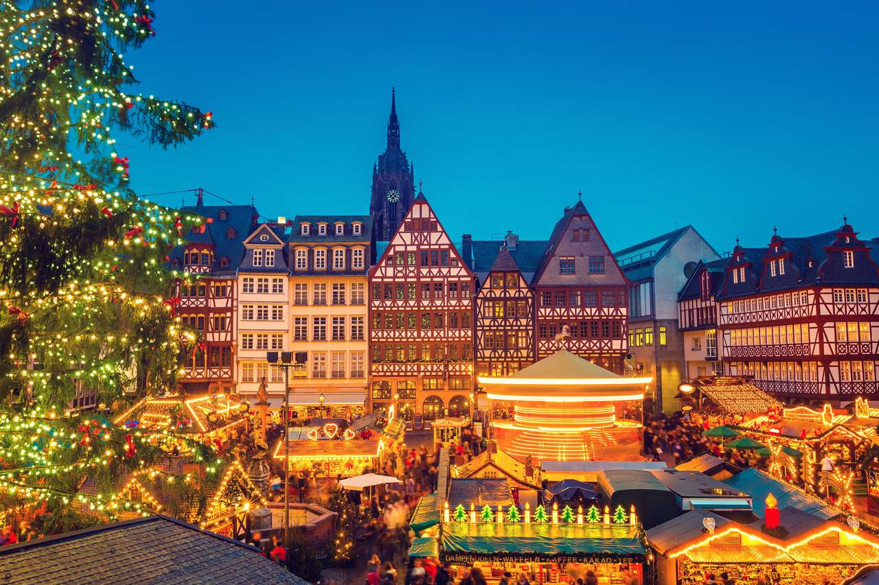 Julmarknad i Frankfurt pussel på nätet