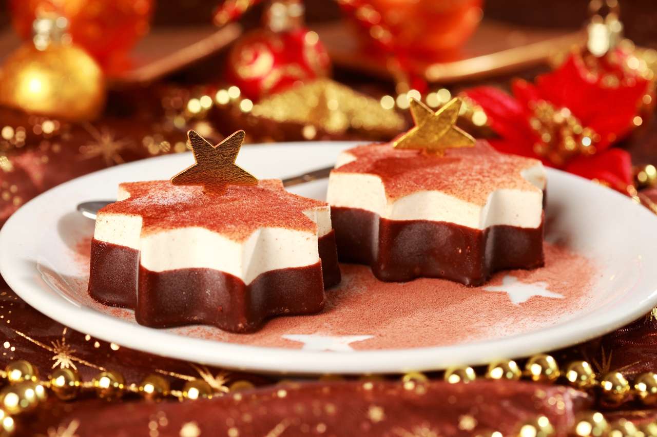 Weihnachtseis mit Schokolade und Zimt Online-Puzzle