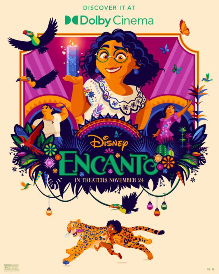 Disneyho filmový plakát Encanto online puzzle