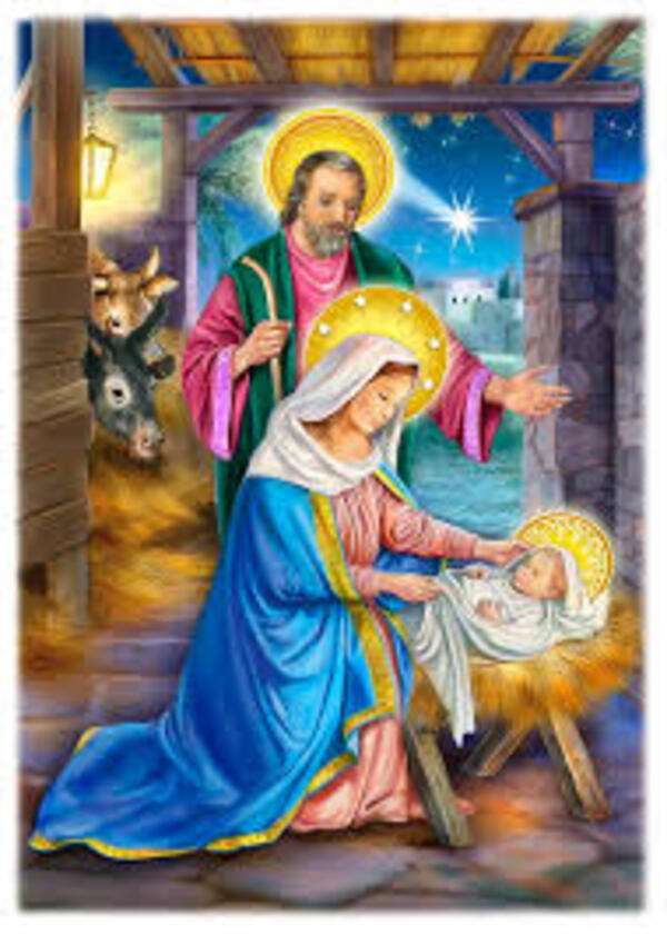 Рождество # 14 - Рождение # 3 Маленький Бог Бог пазл онлайн