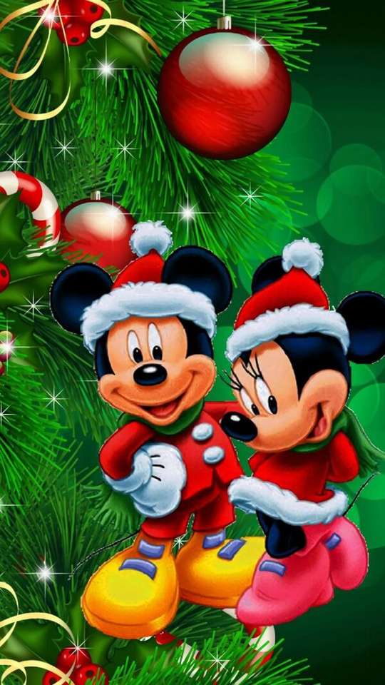 Weihnachten # 15 - Weihnachtsmini und Micky Puzzlespiel online