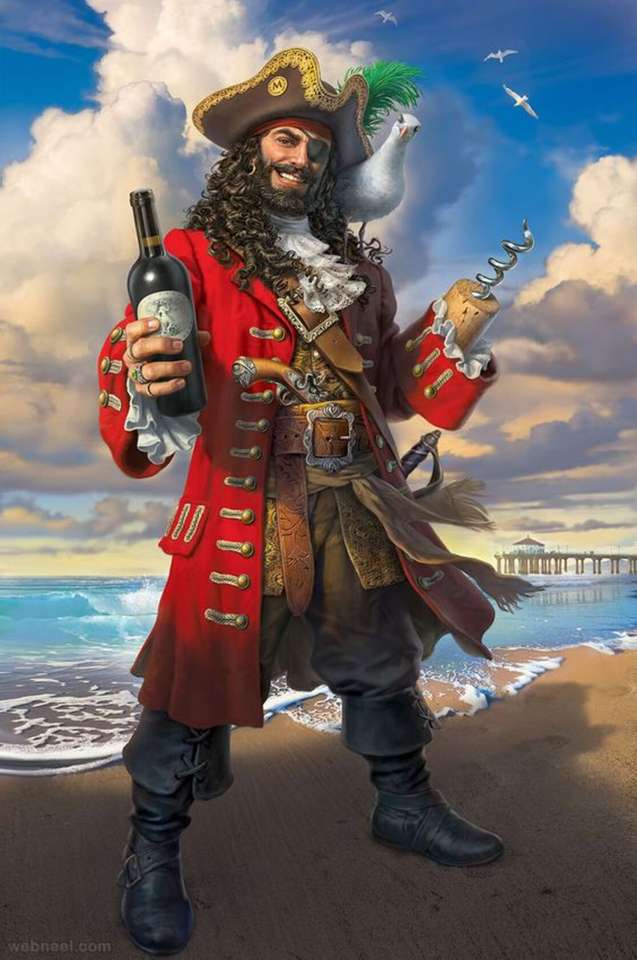 ilustração pirata por mark fredrickson puzzle online