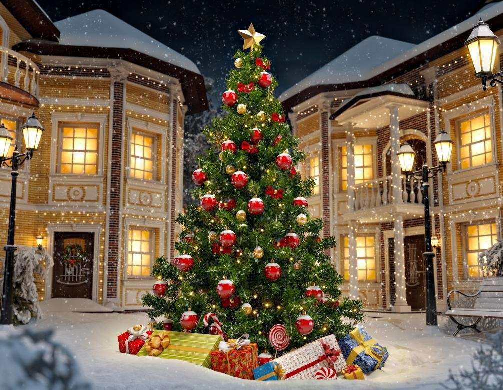 Kerstboom. legpuzzel online