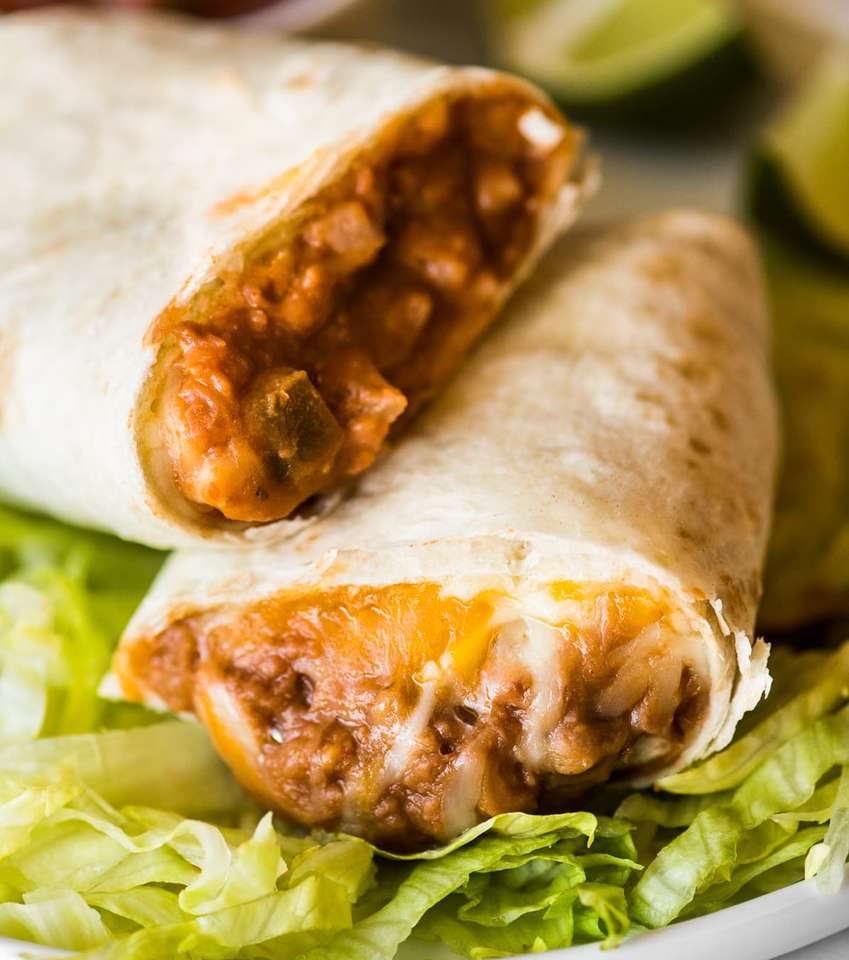 En böna och ost Burrito Pussel online