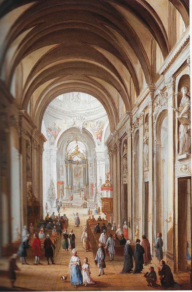 Catedrala Fulda în jurul anului 1800 puzzle online
