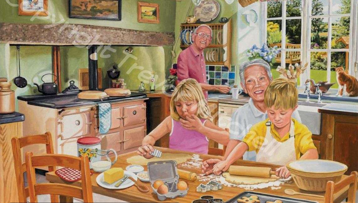 Miercuri cu bunicul și bunica jigsaw puzzle online