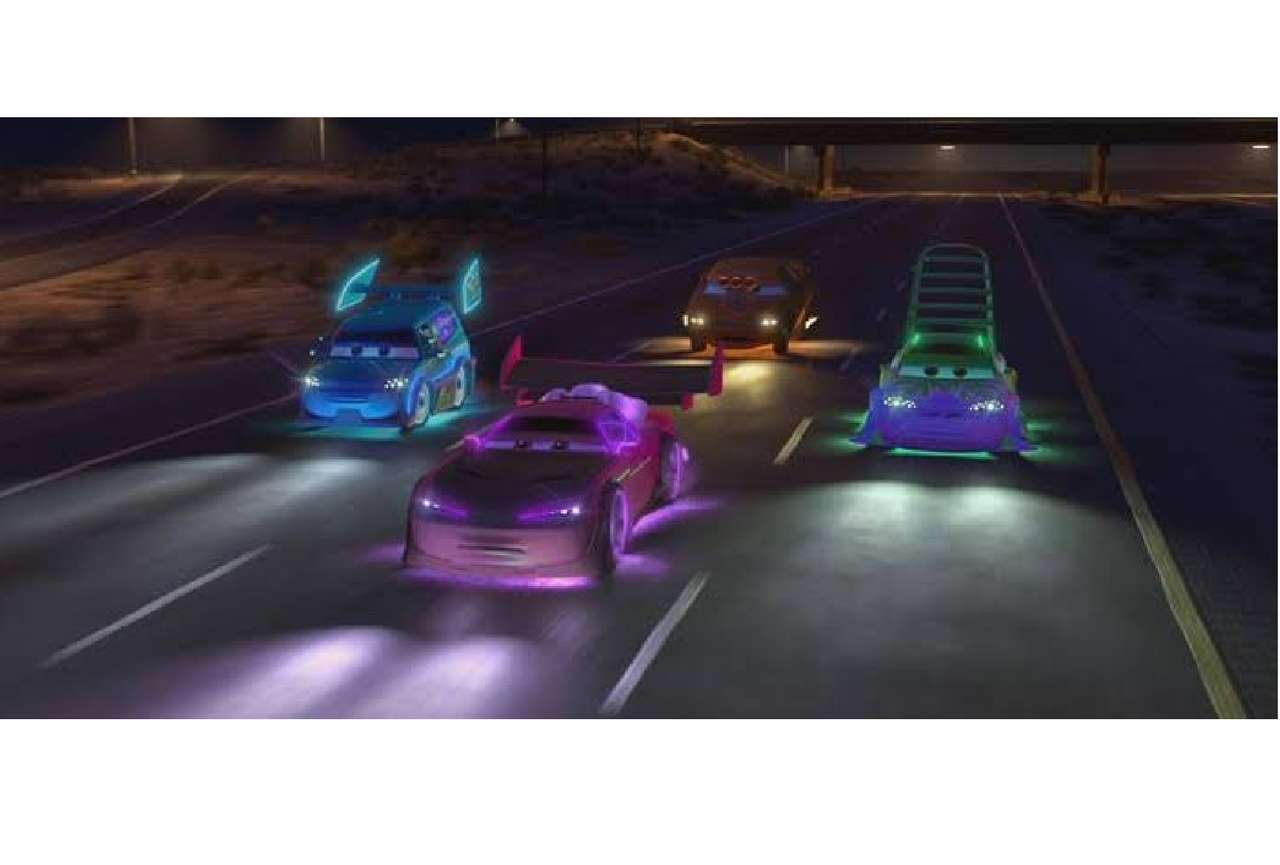 Scena tunerului mașinilor Disney puzzle online
