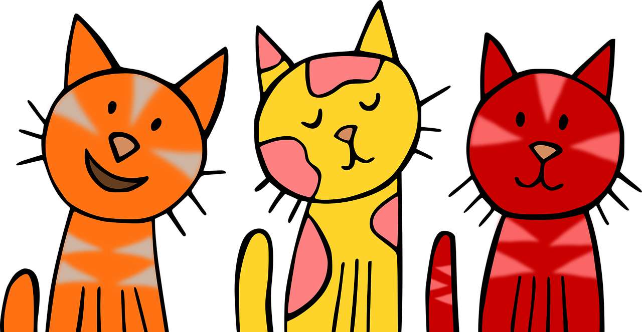 Tři koťata skládačky online