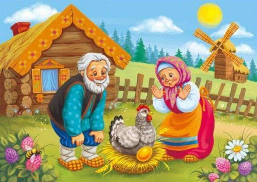 Nonni che controllano il pollaio puzzle online