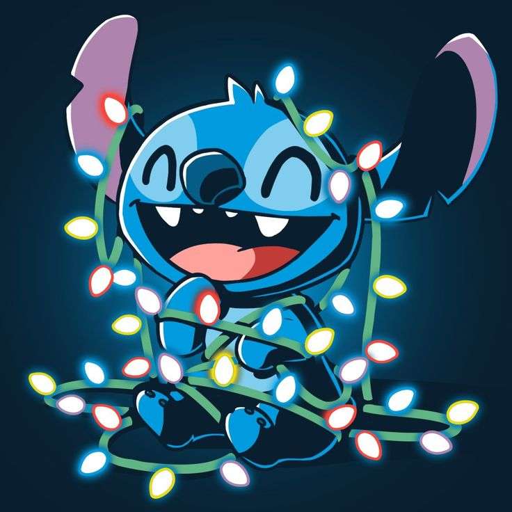 Stitch boldog karácsonyt online puzzle