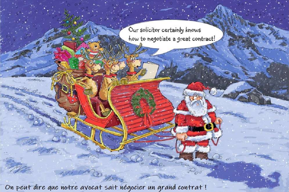 Der Weihnachtsmann, ein schlechter Unterhändler, zieht den Schlitten Puzzlespiel online