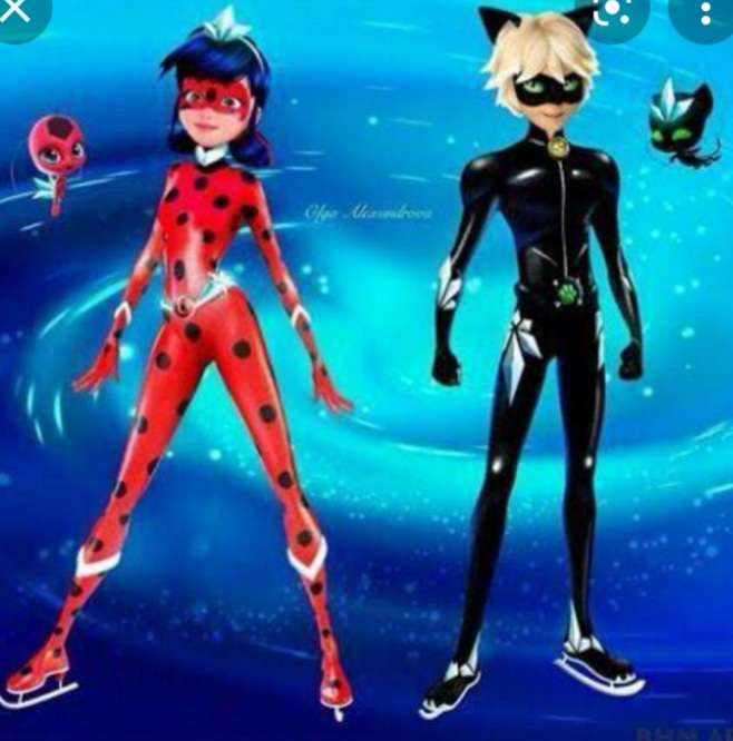 Ice Ladybug And Cat Noir rompecabezas en línea