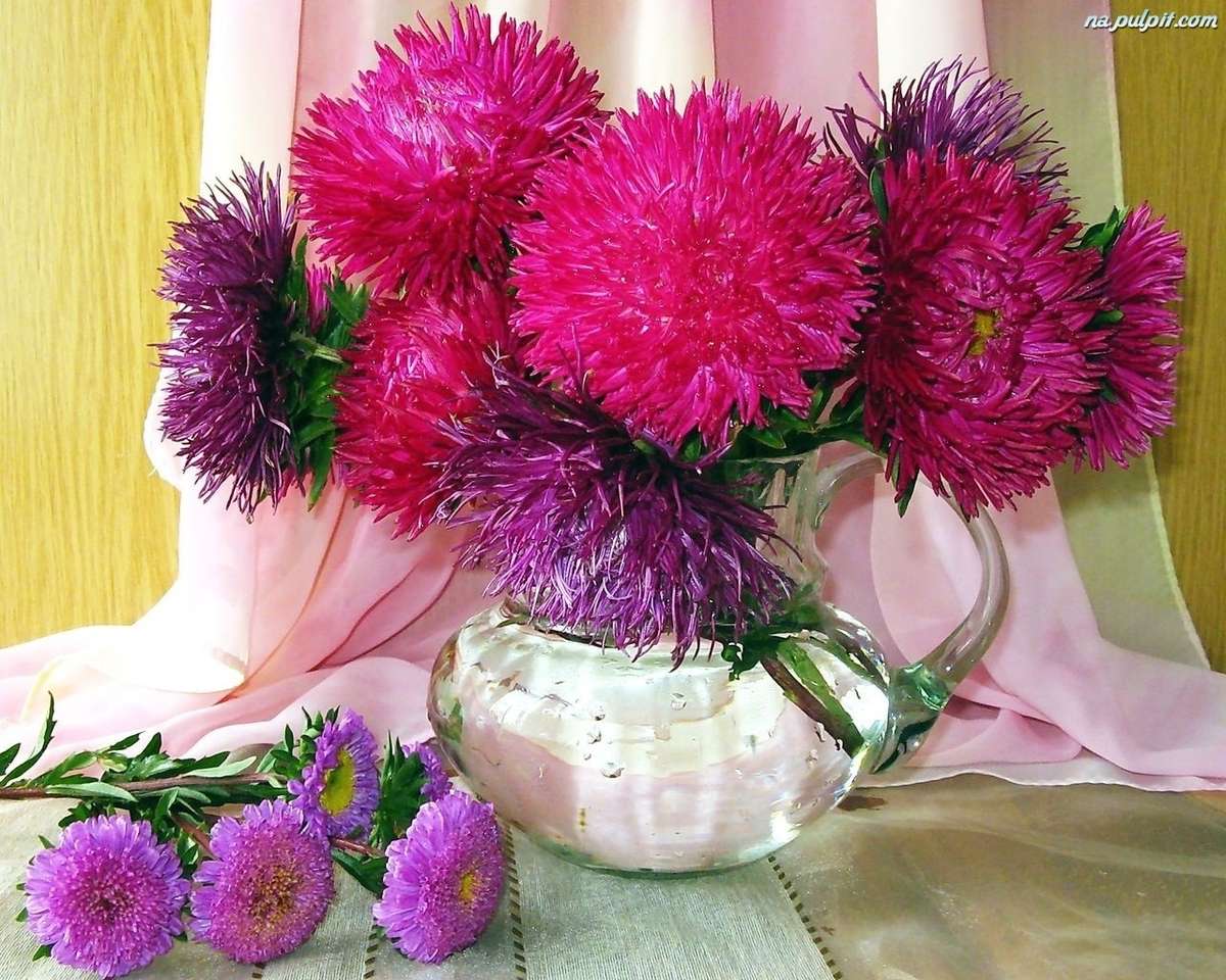 Asters In The Vase legpuzzel online