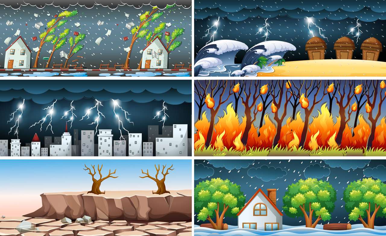 Naturkatastrophen Puzzlespiel online