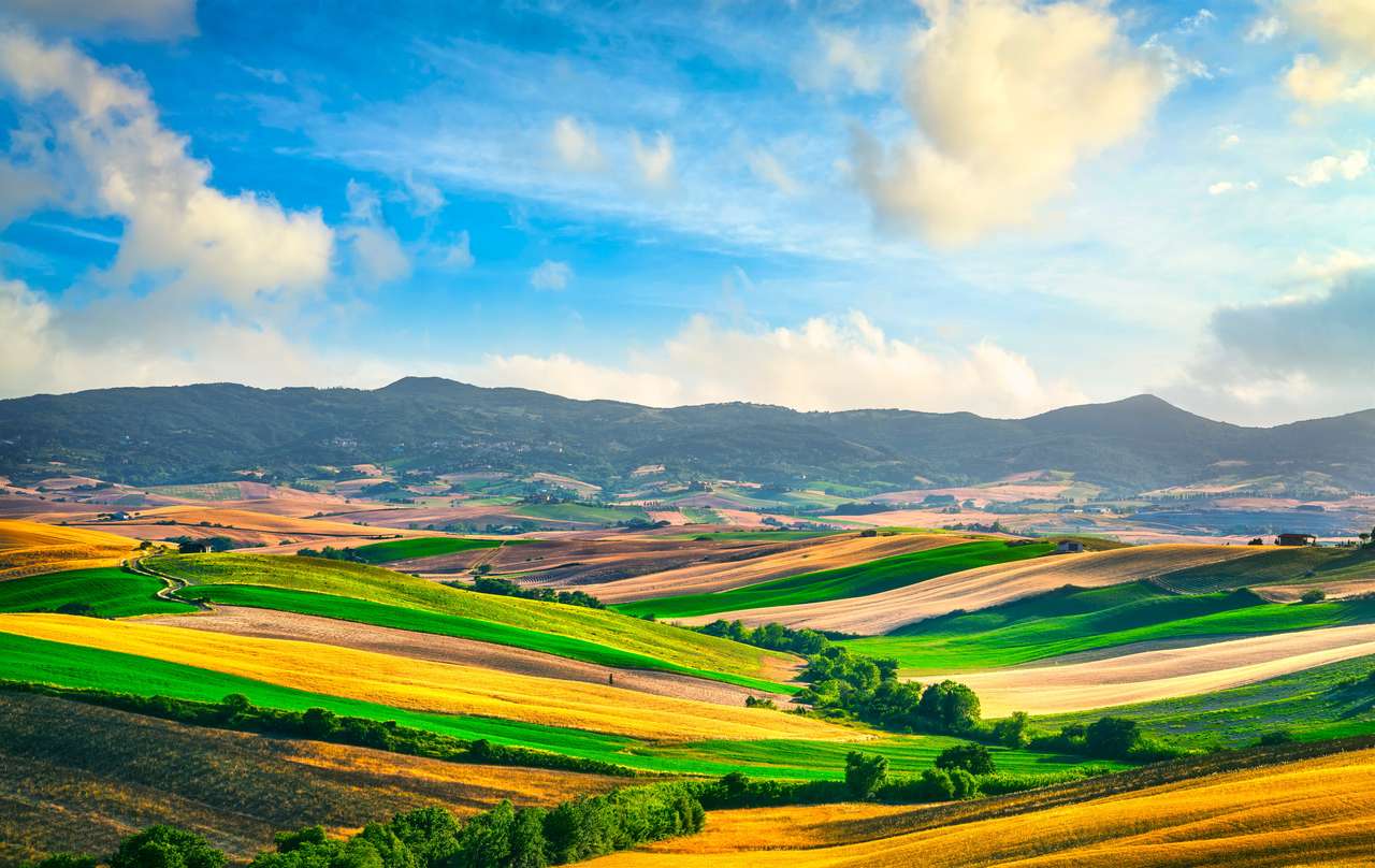 Toscanas landsbygd panorama Pussel online