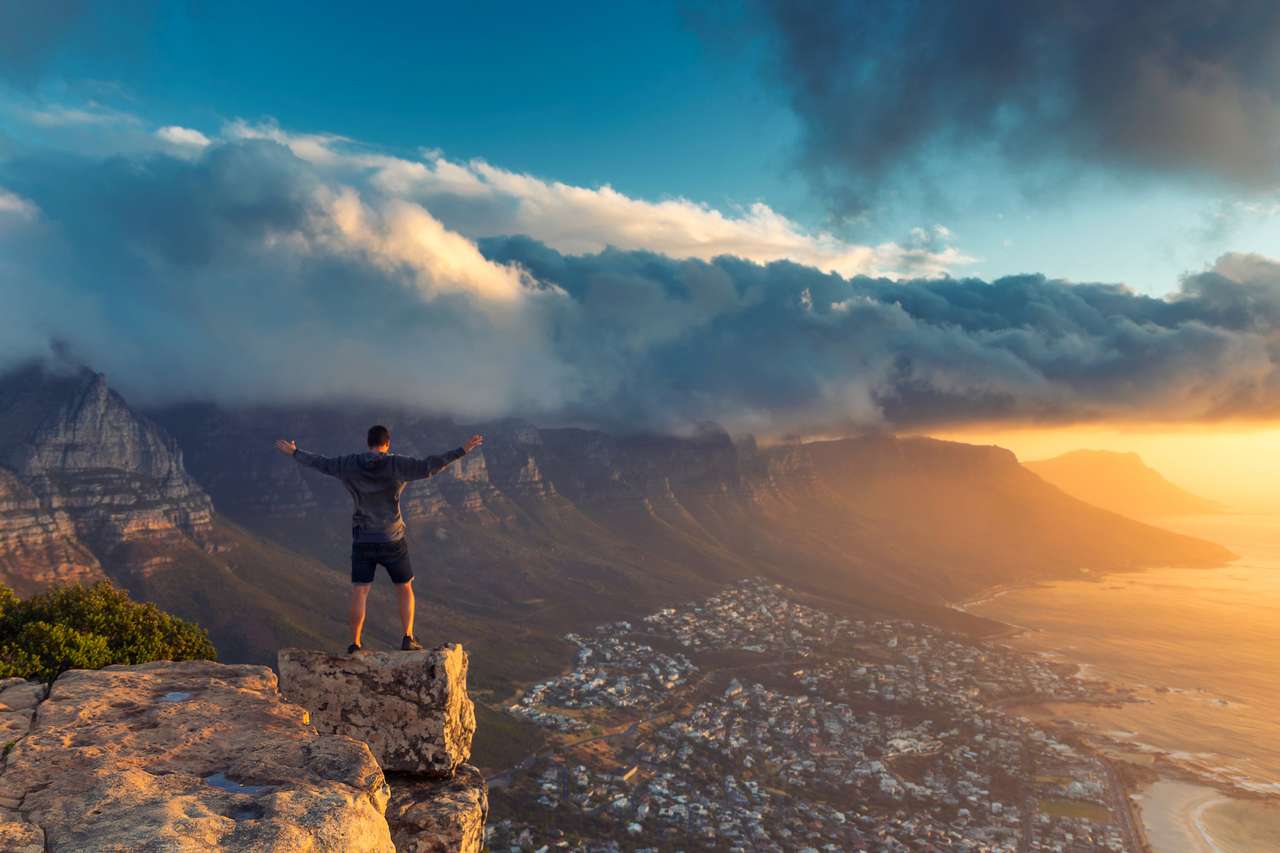 Montanha cabeça de leão na Cidade do Cabo puzzle online