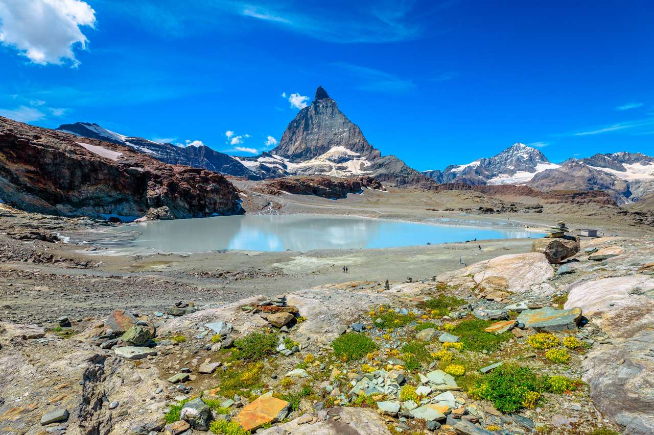 Монте-Червино в Швейцарских Альпах пазл онлайн