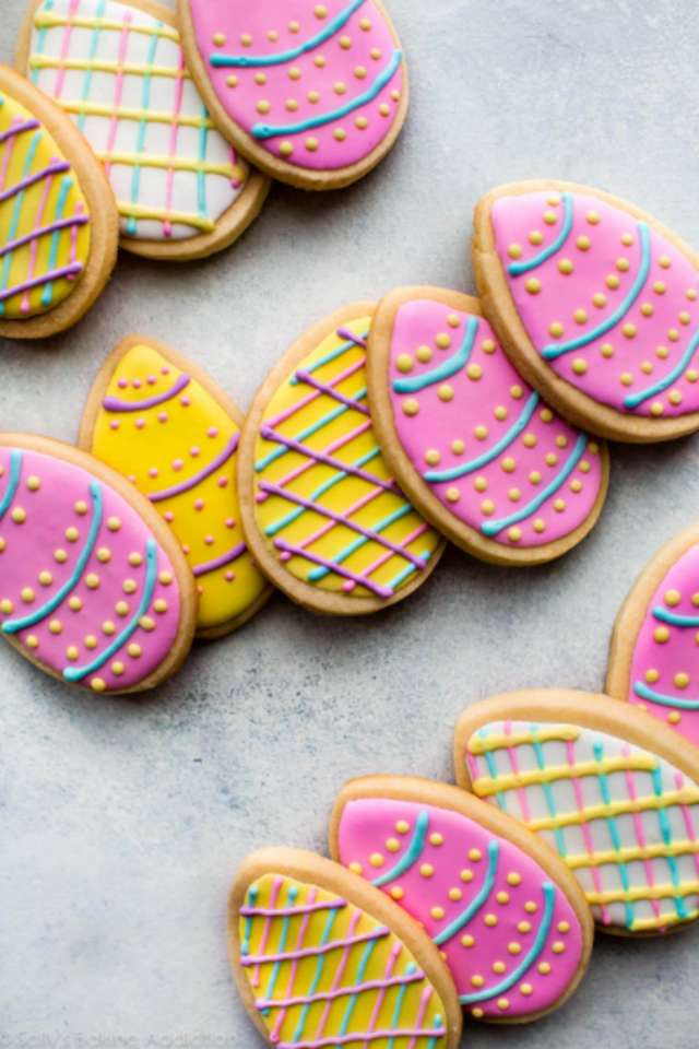 Πασχαλινά μπισκότα με ζάχαρη αυγών παζλ online