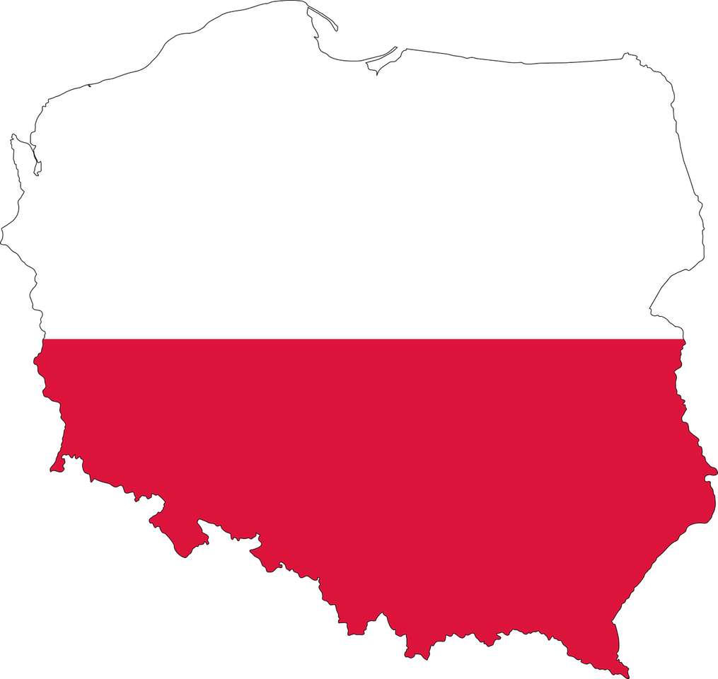 Польша - контуры пазл онлайн