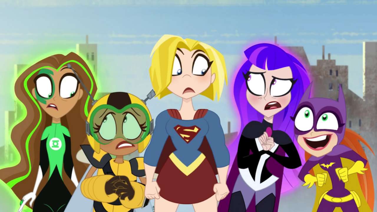 Cinco meninas super-heróis! quebra-cabeças online