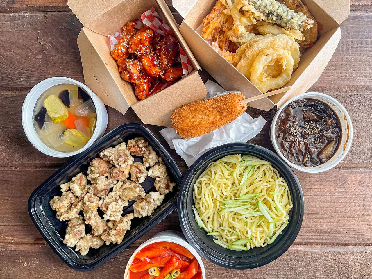 Korejské pouliční jídlo skládačky online
