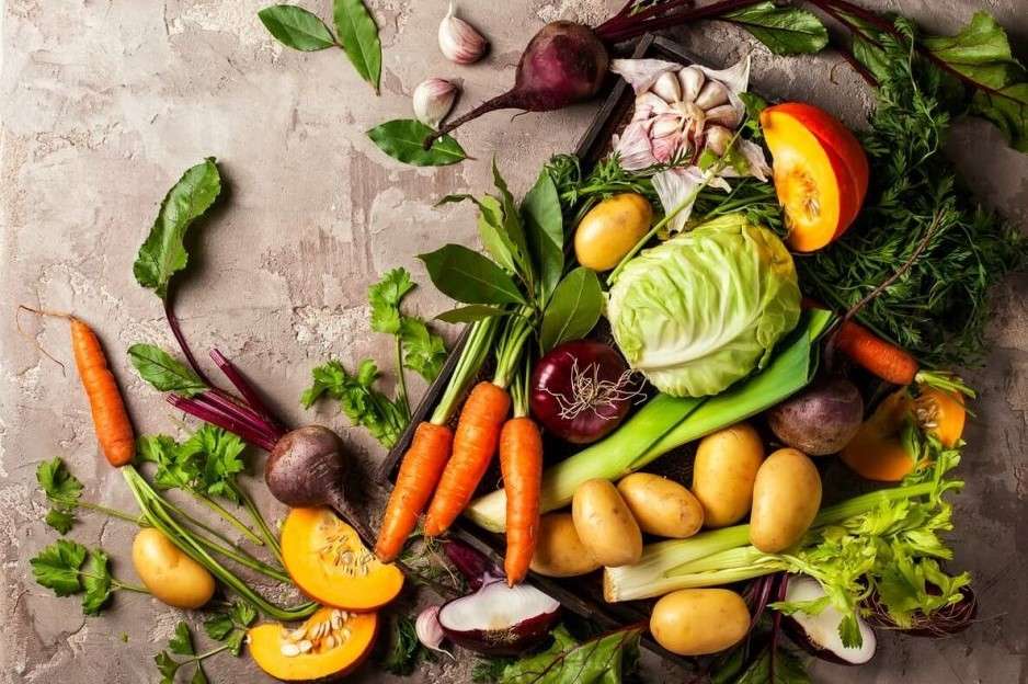 Свежи зеленчуци онлайн пъзел