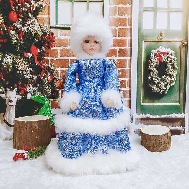 Vánoční stojící panenka skládačky online