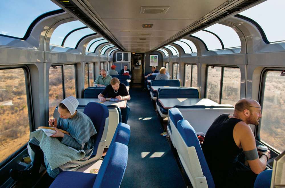 Поездка на поезде до горизонта пазл онлайн