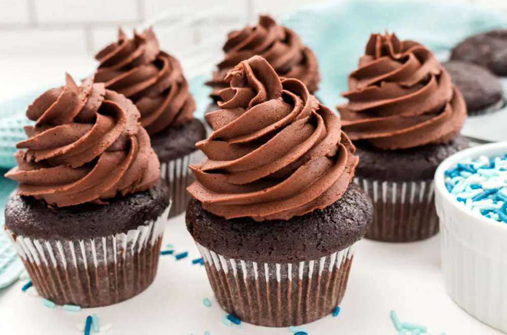 Домашние шоколадные кексы пазл онлайн